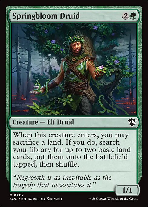 Springbloom Druid from Secrets of Strixhaven Commander