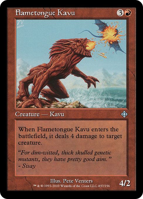 Flametongue Kavu from Magic Online Theme Decks