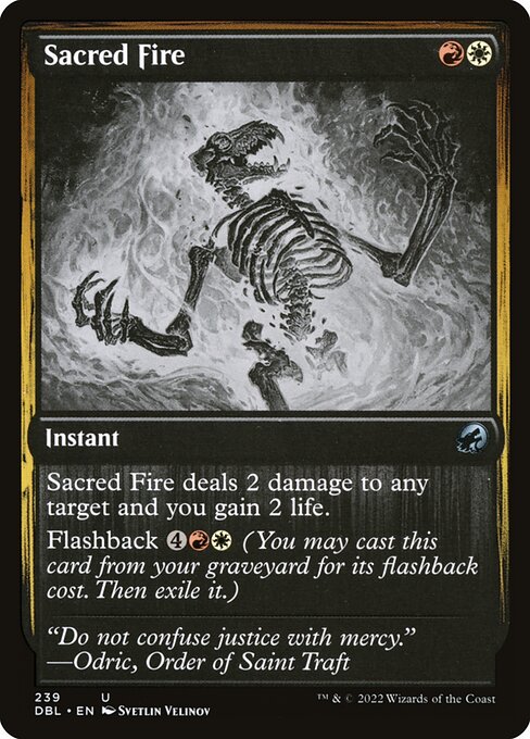 Sacred Fire highlighted card art