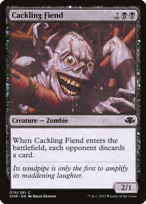 Cackling Fiend highlighted card art