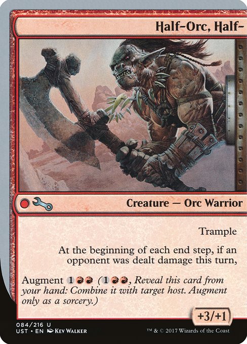 Half-Orc, Half- highlighted card art