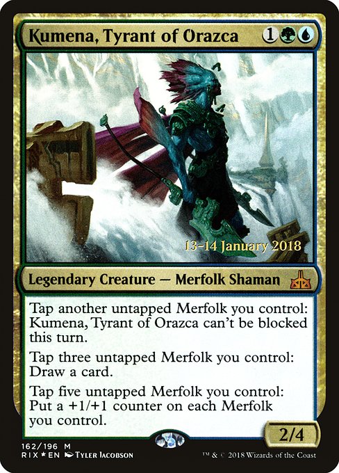 Kumena, Tyrant of Orazca from Rivals of Ixalan Promos