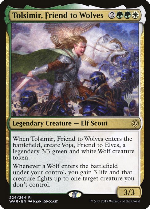 Tolsimir, Friend to Wolves from War of the Spark Promos