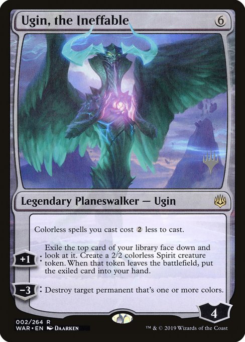 Ugin, the Ineffable from War of the Spark Promos