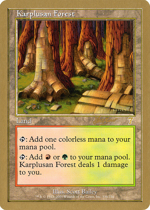 Karplusan Forest from World Championship Decks 2002