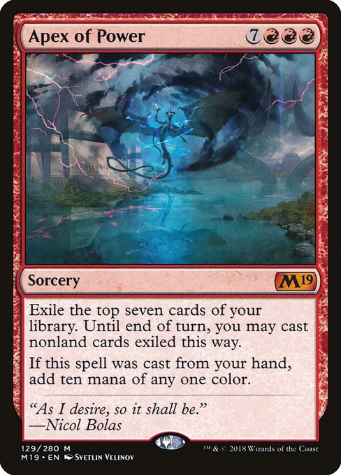 Apex of Power from Core Set 2019