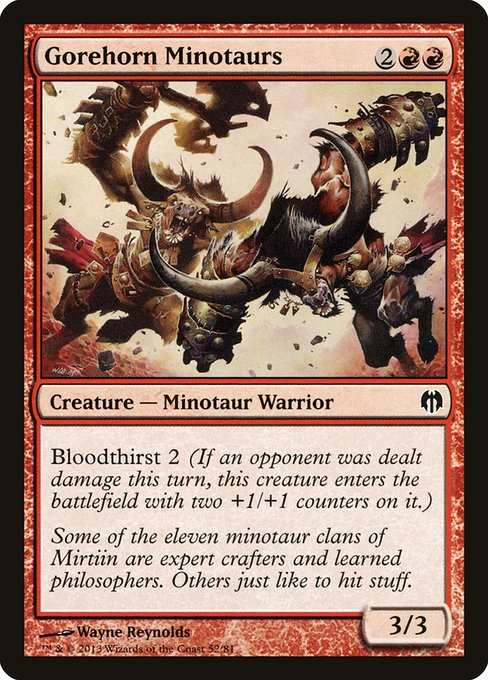 Gorehorn Minotaurs from Duel Decks: Heroes vs. Monsters