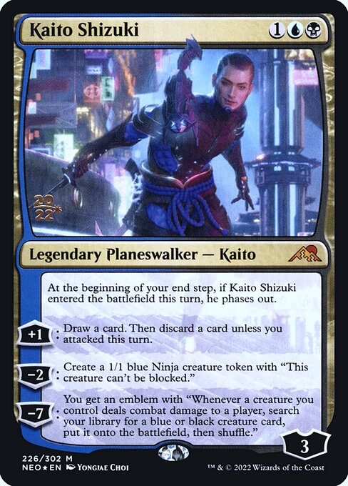 Kaito Shizuki from Kamigawa: Neon Dynasty Promos