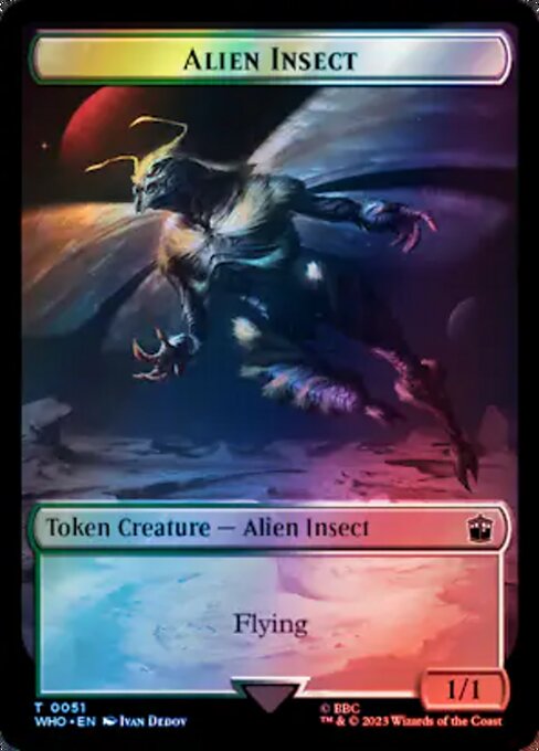 Alien Insect from Doctor Who Tokens