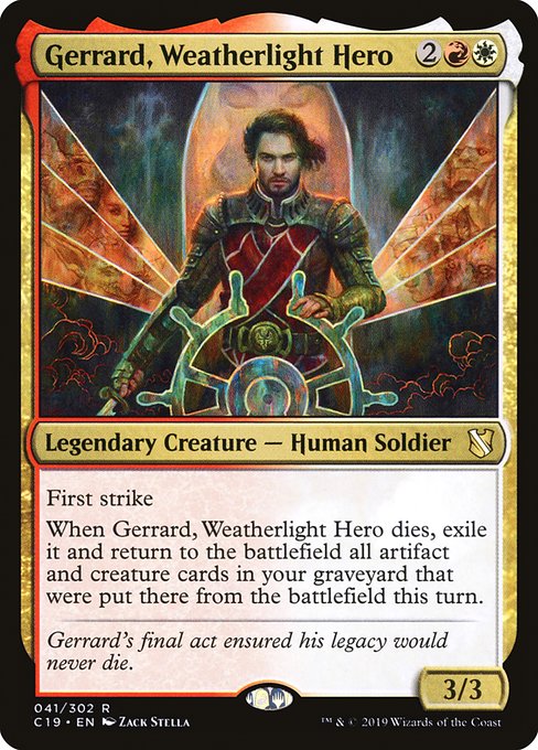 Gerrard, Weatherlight Hero from Commander 2019