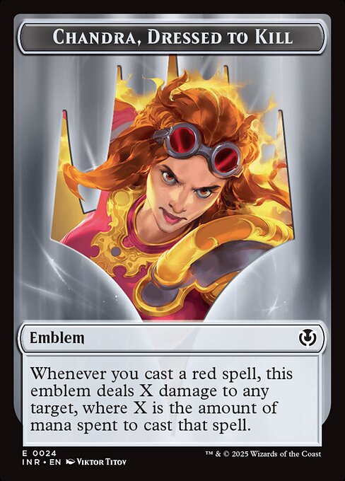 Chandra, Dressed to Kill Emblem highlighted card art