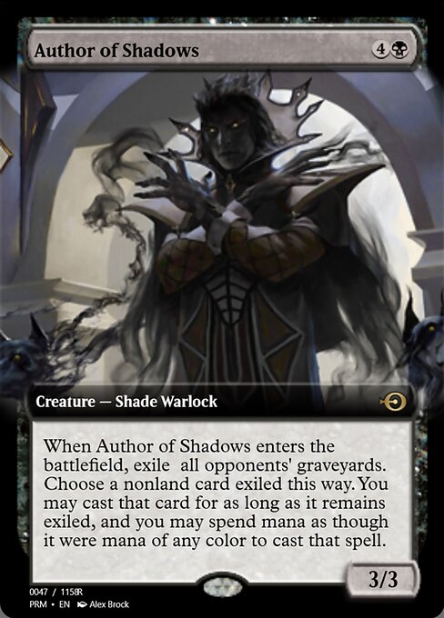 Author of Shadows highlighted card art