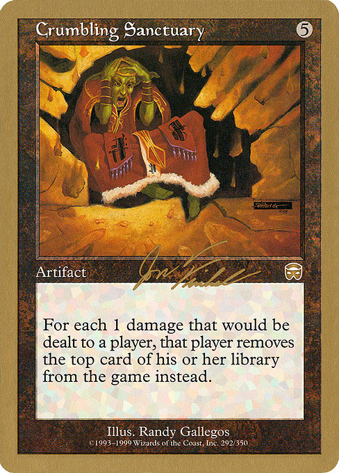 Crumbling Sanctuary highlighted card art