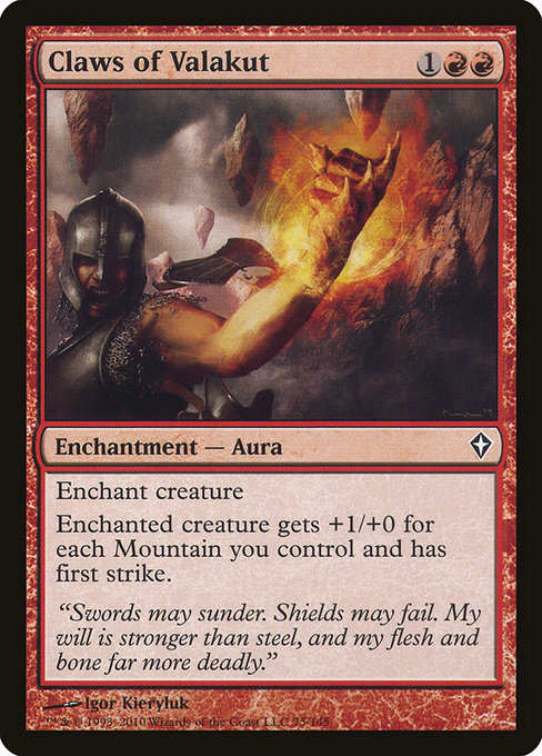 Claws of Valakut from Worldwake