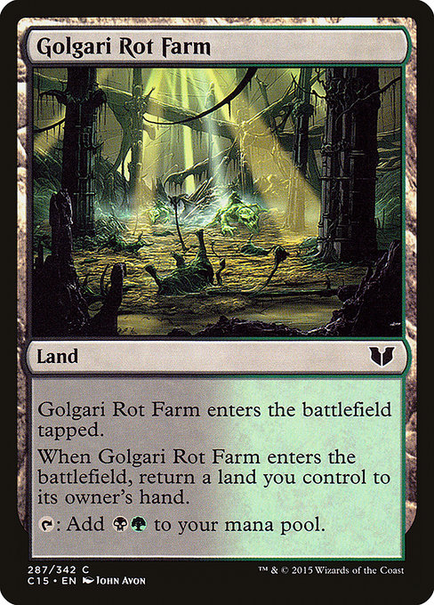 Golgari Rot Farm from Commander 2015