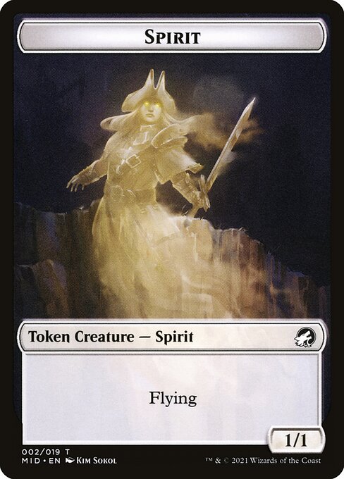 Spirit from Innistrad: Midnight Hunt Tokens
