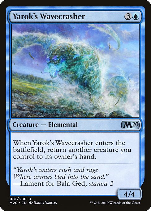 Yarok's Wavecrasher from Core Set 2020