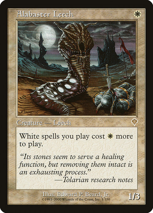 Alabaster Leech highlighted card art