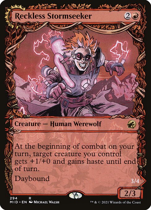 Reckless Stormseeker // Storm-Charged Slasher from Innistrad: Midnight Hunt
