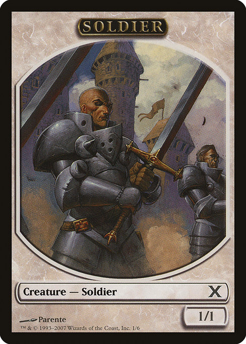 Soldier from Tenth Edition Tokens