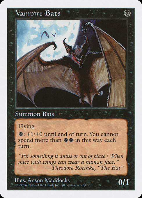Vampire Bats from Fifth Edition