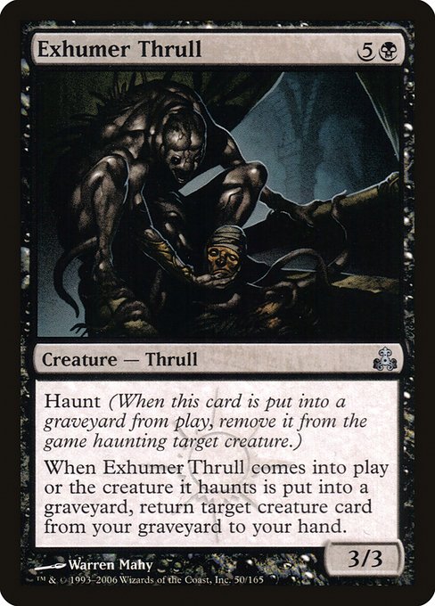Exhumer Thrull highlighted card art