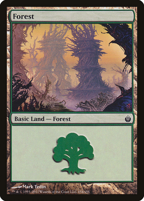 Forest from Mirrodin Besieged