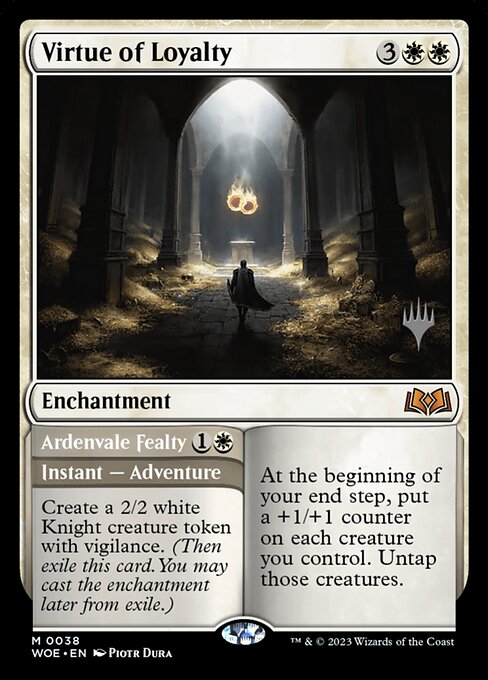 Virtue of Loyalty // Ardenvale Fealty from Wilds of Eldraine Promos