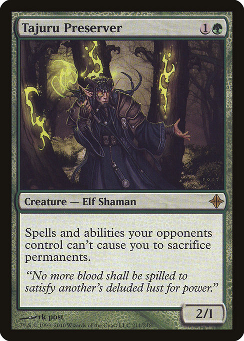 Tajuru Preserver highlighted card art