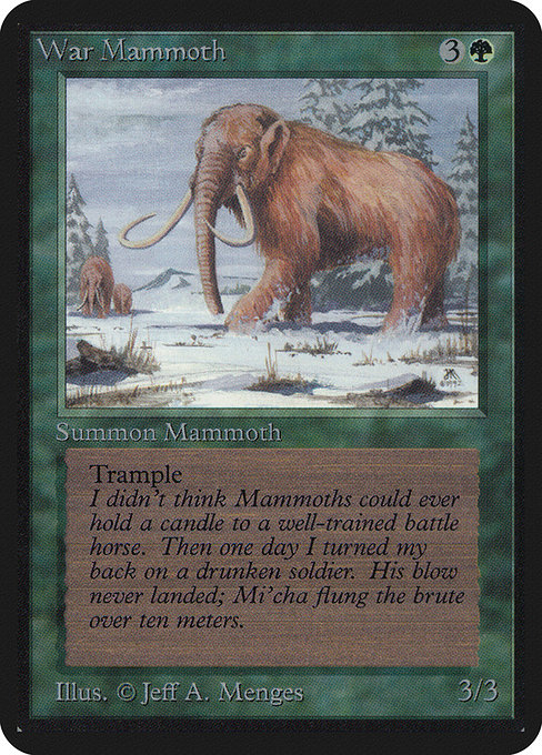 War Mammoth from Limited Edition Alpha