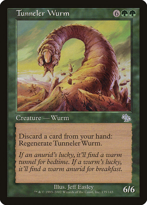 Tunneler Wurm highlighted card art