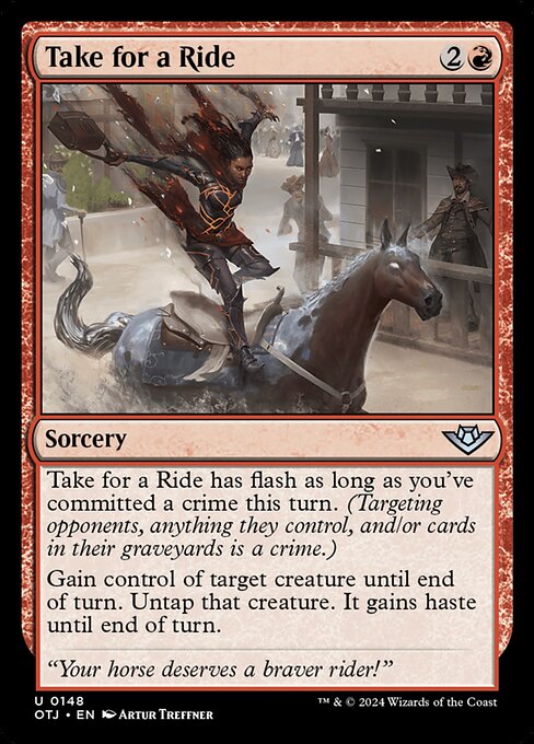 Take for a Ride highlighted card art