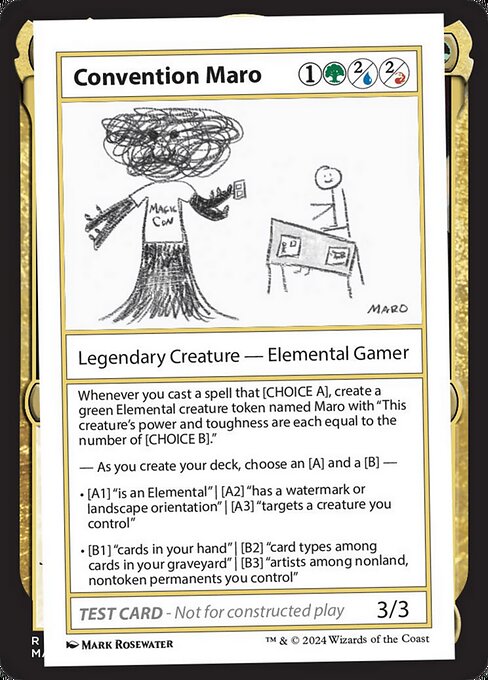 Convention Maro highlighted card art