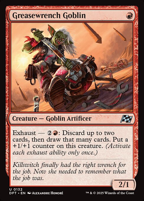 Greasewrench Goblin highlighted card art