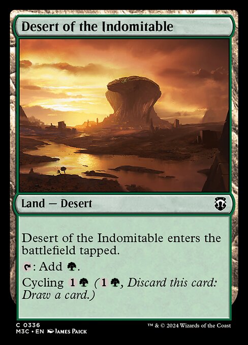 Desert of the Indomitable highlighted card art