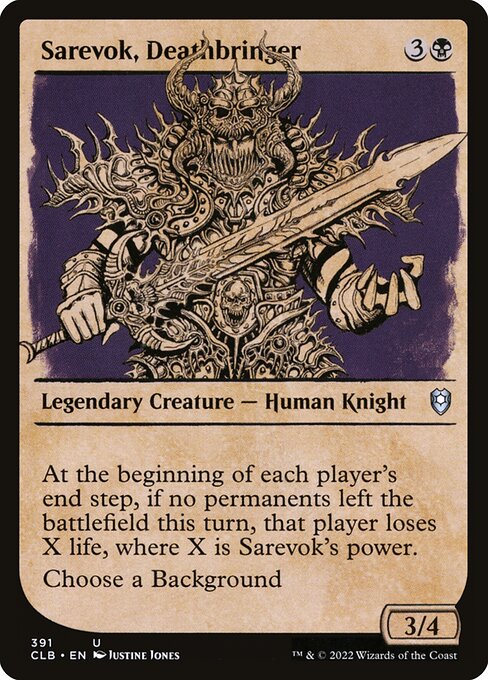 Sarevok, Deathbringer from Commander Legends: Battle for Baldur's Gate