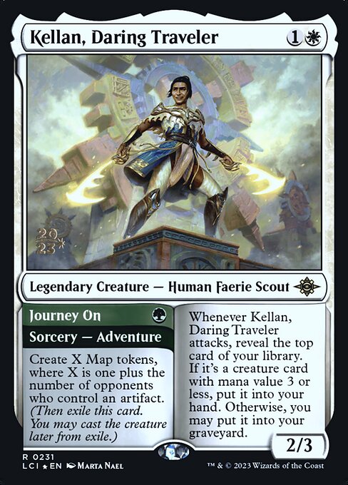 Kellan, Daring Traveler // Journey On from The Lost Caverns of Ixalan Promos