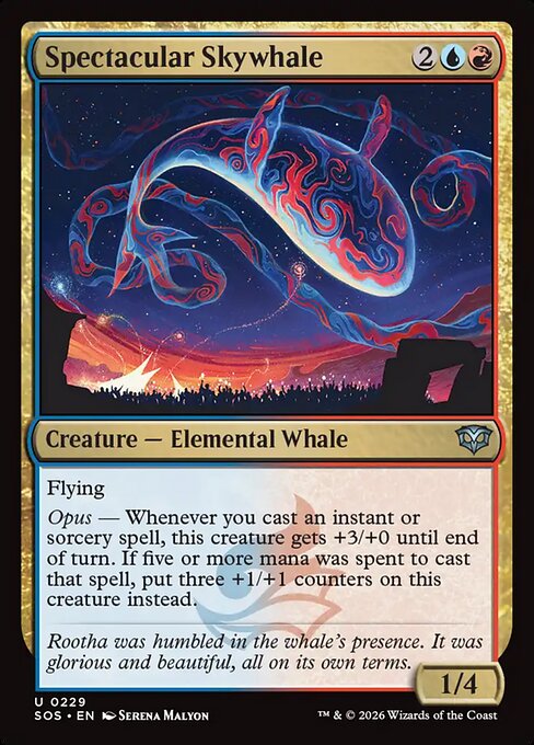 Spectacular Skywhale from Secrets of Strixhaven