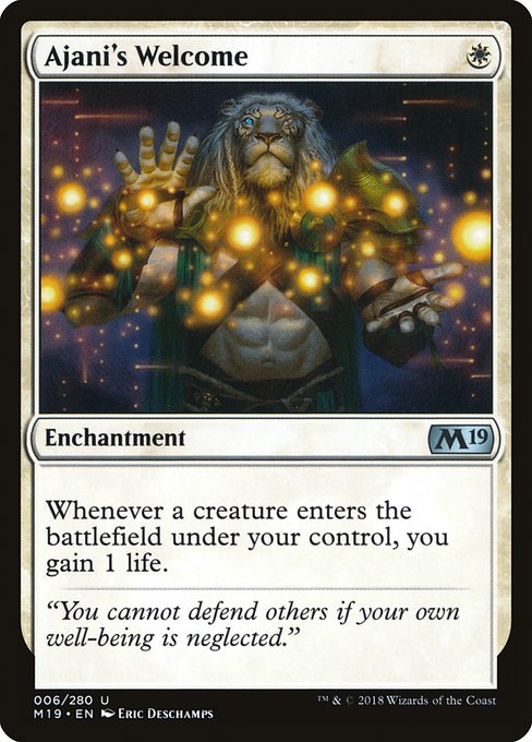 Ajani's Welcome from Core Set 2019