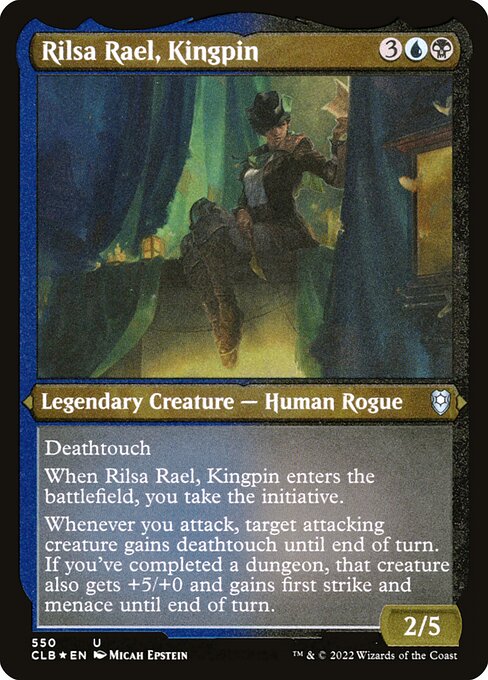 Rilsa Rael, Kingpin from Commander Legends: Battle for Baldur's Gate