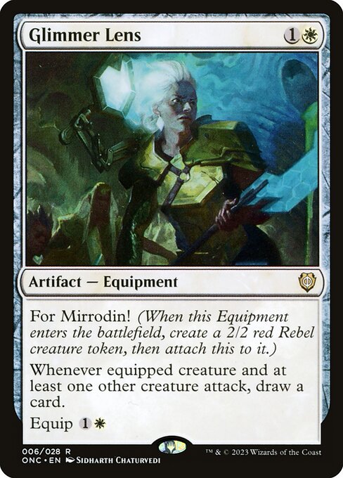 Glimmer Lens from Phyrexia: All Will Be One Commander