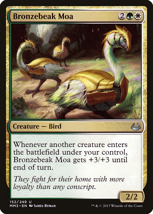 Bronzebeak Moa highlighted card art