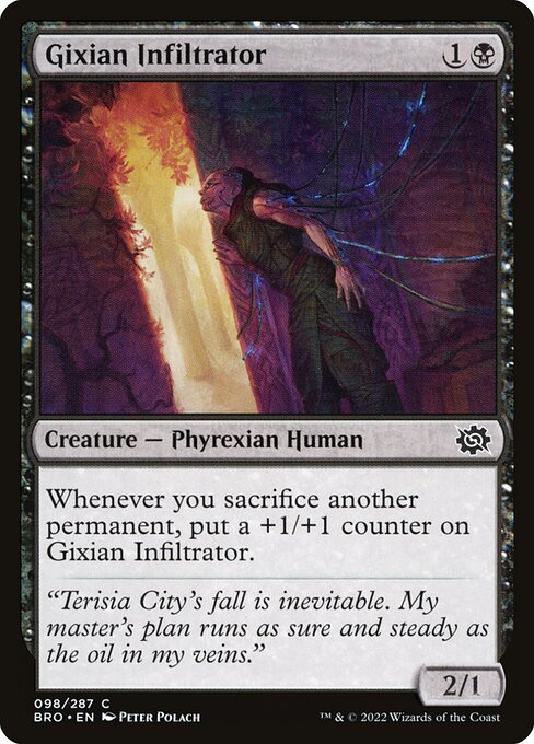 Gixian Infiltrator highlighted card art