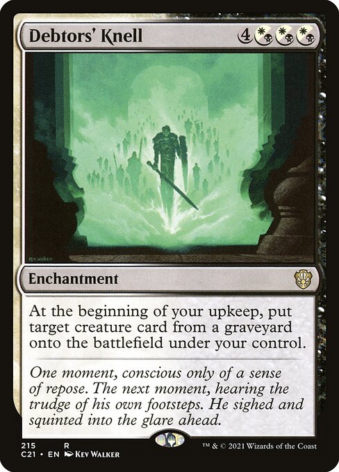 Debtors' Knell highlighted card art