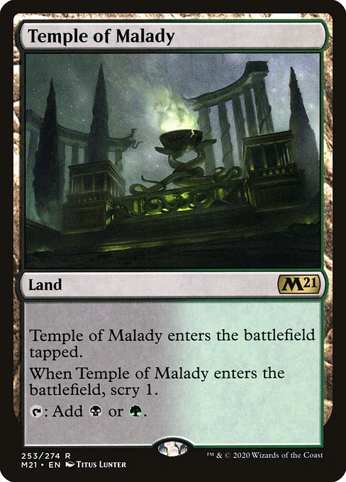 Temple of Malady from Core Set 2021