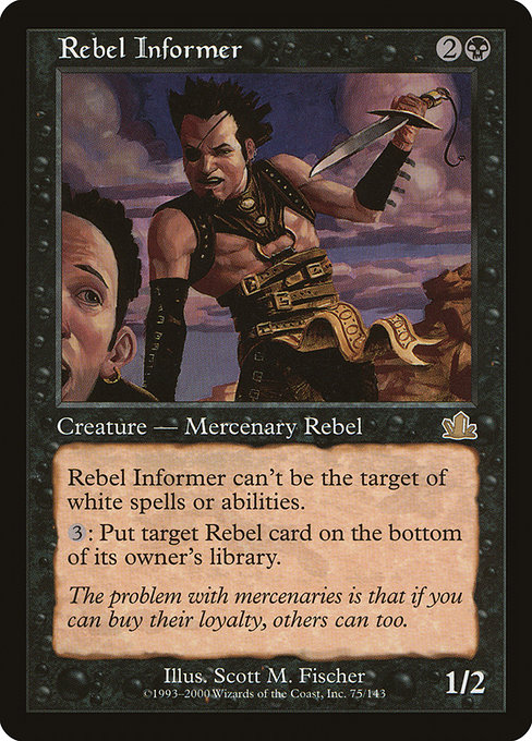 Rebel Informer highlighted card art