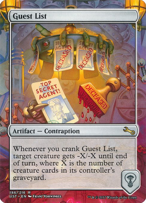 Guest List highlighted card art