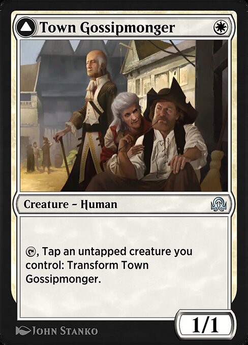 Town Gossipmonger // Incited Rabble from Shadows over Innistrad Remastered