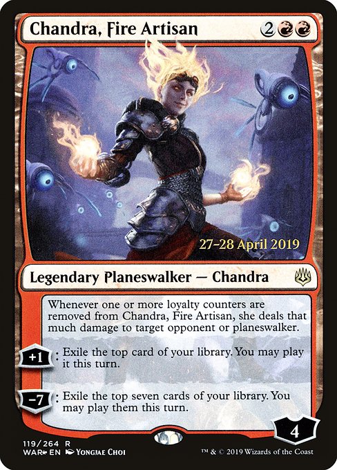 Chandra, Fire Artisan from War of the Spark Promos