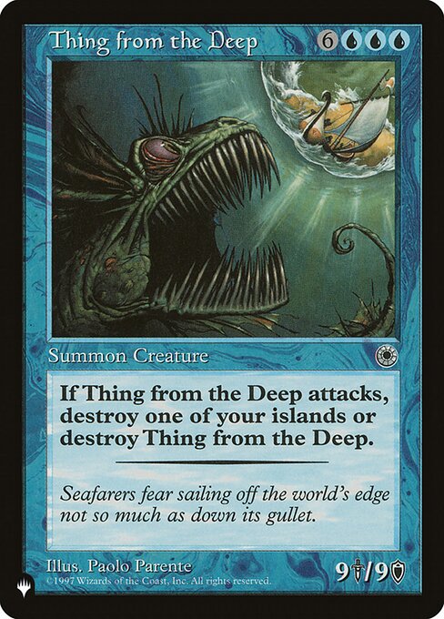 Thing from the Deep from The List